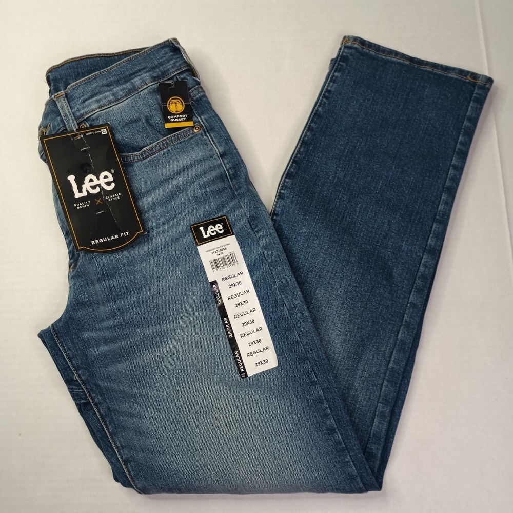 Lee Regular Fit Classic Style Jeans Men's Size 29x30 Blue Quality Denim